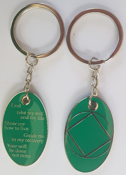 Keychain with the "3rd Step Prayer"